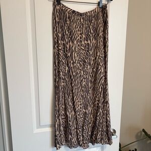 Wilfred Animal Print Midi Skirt